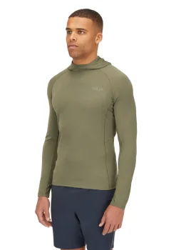 Rab T-Shirts & Baselayers-Mens Sonic Hoody - Light Khaki