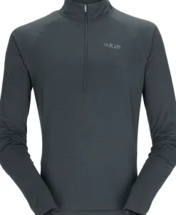 Rab T-Shirts & Baselayers-Mens Sonic LS Zip-T - Beluga