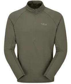 Rab T-Shirts & Baselayers-Mens Sonic LS Zip-T - Light Khaki