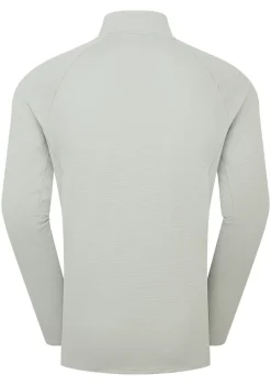 Rab T-Shirts & Baselayers-Mens Sonic LS Zip-T - Light Zinc