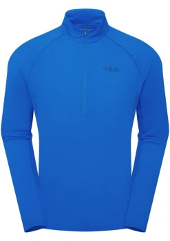 Rab T-Shirts & Baselayers-Mens Sonic LS Zip-T - Maya Blue