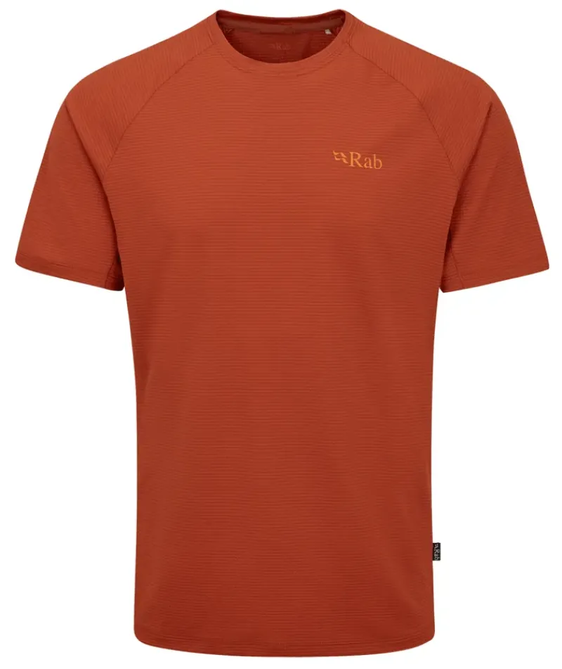 Rab T-Shirts & Baselayers-Mens Sonic Tee - Red Clay