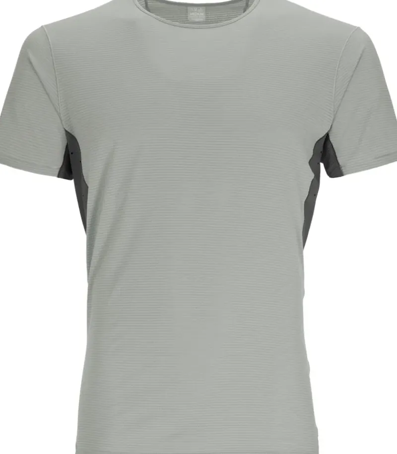 Rab T-Shirts & Baselayers-Mens Sonic Ultra Tee - Light Zinc-Graphene
