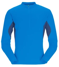 Rab T-Shirts & Baselayers-Mens Sonic Ultra Zip Tee - Maya Blue-Tempest Blue