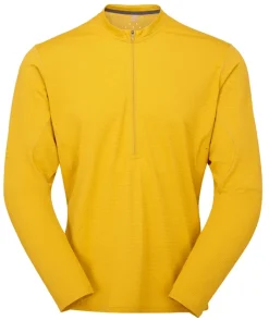 Rab T-Shirts & Baselayers-Mens Sonic Ultra Zip Tee - Sahara