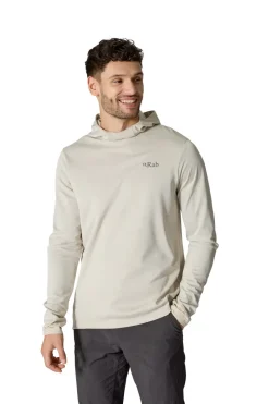 Rab Fleece & Mid Layer-Mens Staden Hoody - Pebble