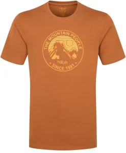 Rab T-Shirts & Baselayers-Mens Stance Alpine Peak Tee - Red Earth