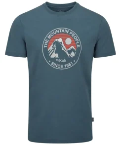 Rab T-Shirts & Baselayers-Mens Stance Alpine Peak Tee - Orion Blue