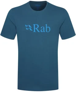Rab T-Shirts & Baselayers-Mens Stance Logo Tee - Tempest Blue