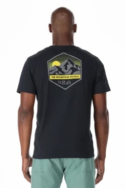 Rab T-Shirts & Baselayers-Mens Stance Mountain Peak Tee - Beluga