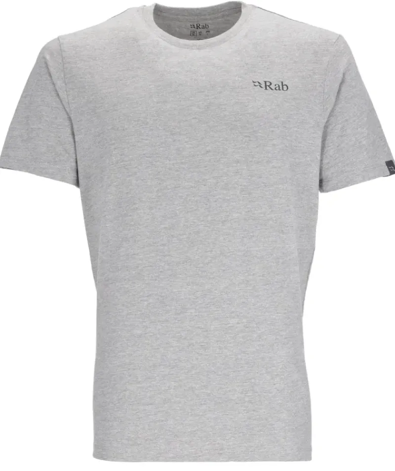 Rab T-Shirts & Baselayers-Mens Stance Mountain Peak Tee - Grey Marl