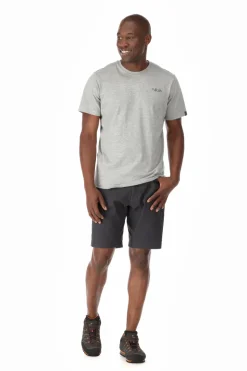 Rab T-Shirts & Baselayers-Mens Stance Mountain Peak Tee - Grey Marl