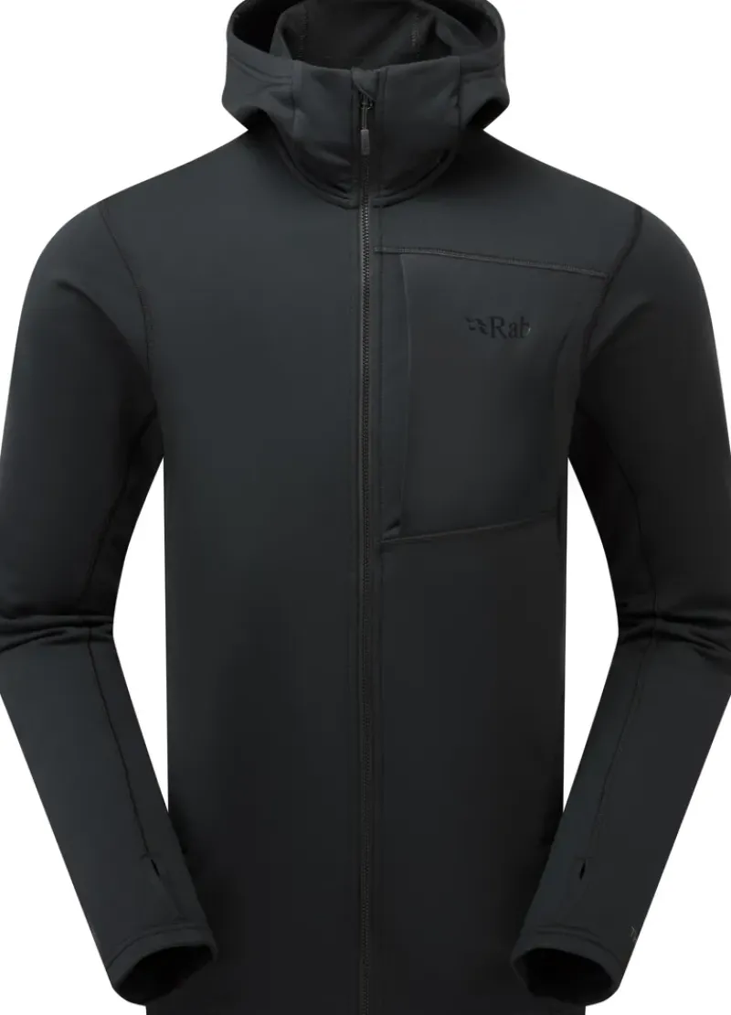 Rab Fleece & Mid Layer-Mens Superflux Hoody - Black-Black