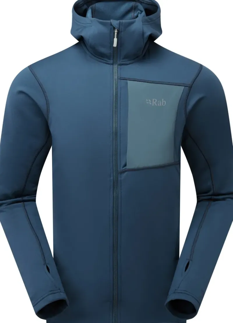 Rab Fleece & Mid Layer-Mens Superflux Hoody - Tempest Blue