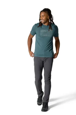 Rab T-Shirts & Baselayers-Mens Syncrino Ridge Tee - Orion Blue