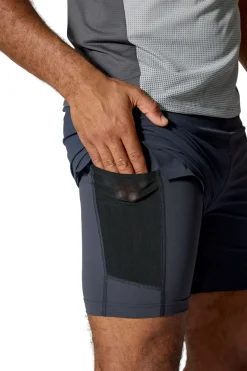 Rab Shorts-Mens Talus 2 in 1 Shorts - Ebony