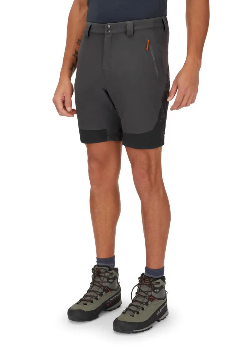 Rab Shorts-Mens Torque Mountain Shorts - Graphene-Anthracite
