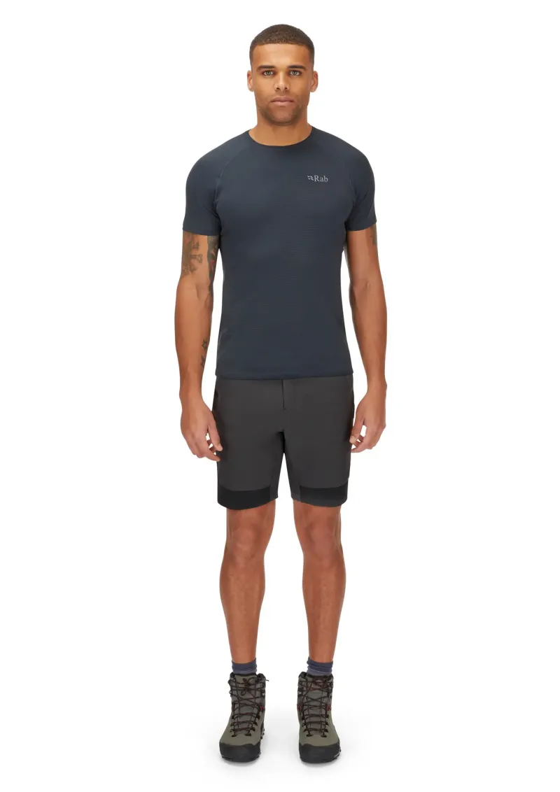 Rab Shorts-Mens Torque Mountain Shorts - Graphene-Anthracite