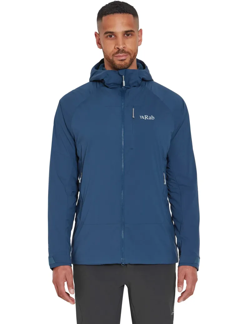 Rab Softshell Jackets-Mens Vapour-Rise Summit Jacket - Tempest Blue