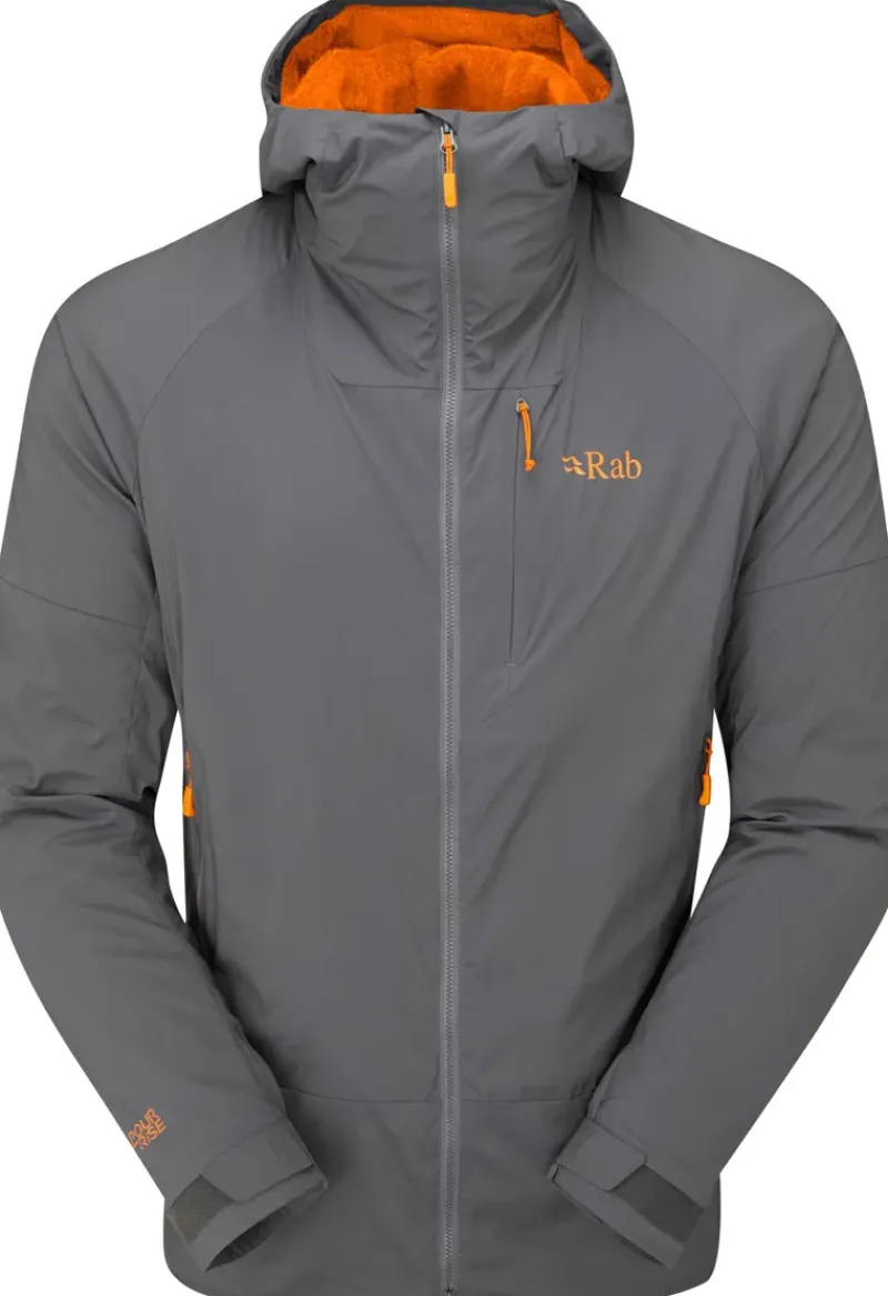 Rab Softshell Jackets-Mens Vapour-Rise Summit Jacket - Graphene