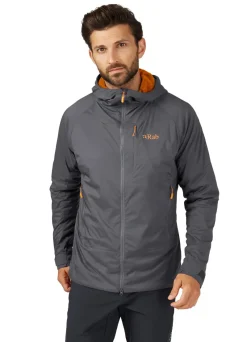 Rab Softshell Jackets-Mens Vapour-Rise Summit Jacket - Graphene