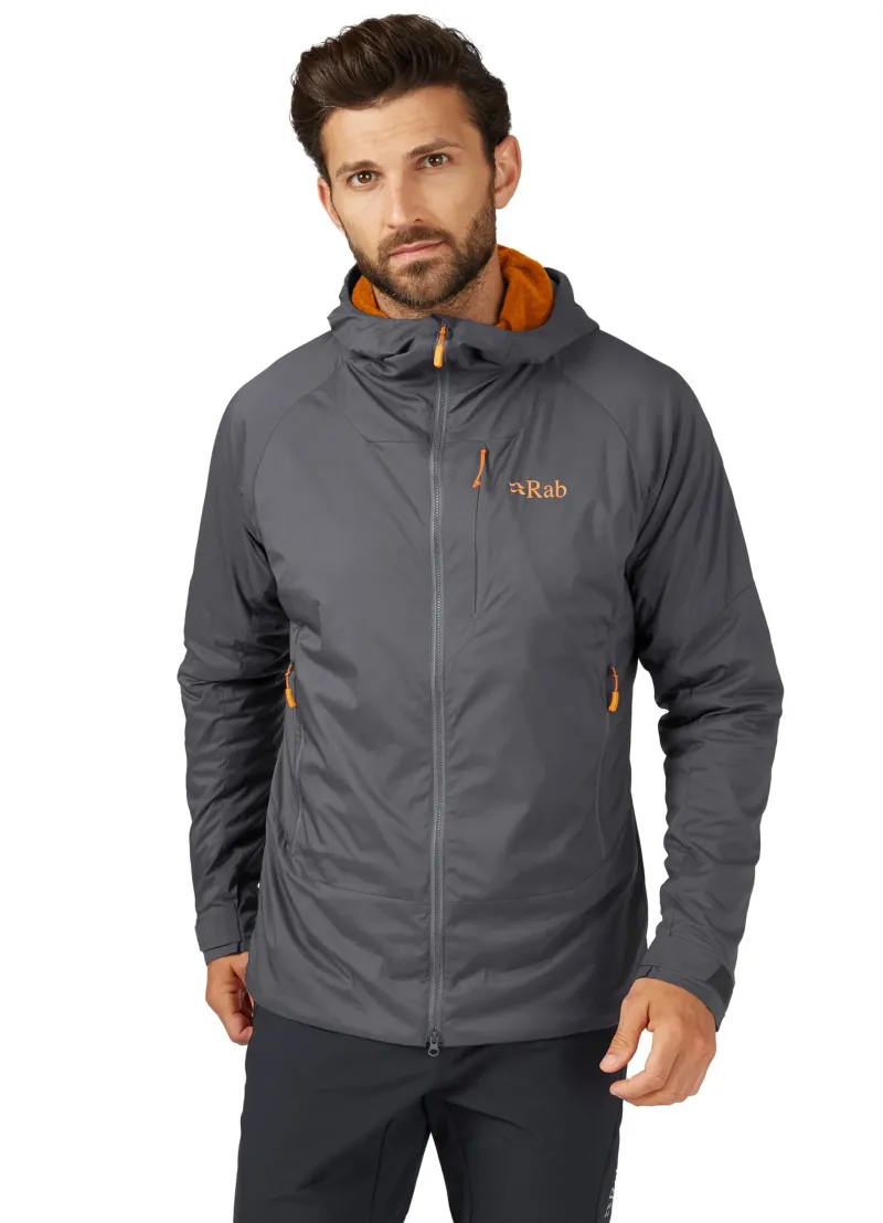 Rab Softshell Jackets-Mens Vapour-Rise Summit Jacket - Graphene