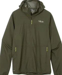 Rab Windshirts-Mens Windgather Hoody - Army