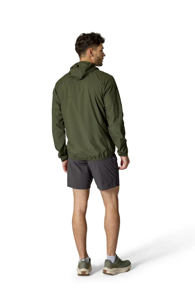 Rab Windshirts-Mens Windgather Hoody - Army