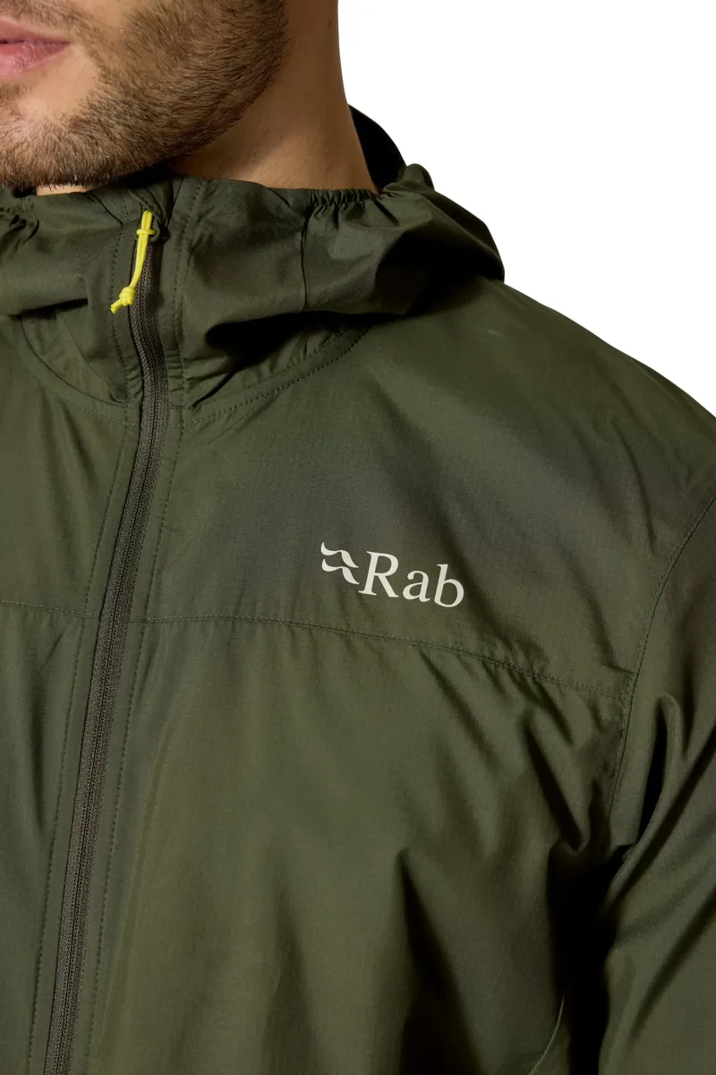 Rab Windshirts-Mens Windgather Hoody - Army