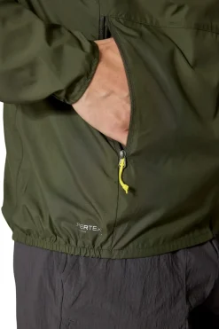 Rab Windshirts-Mens Windgather Hoody - Army
