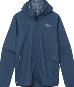 Rab Windshirts-Mens Windgather Hoody - Tempest Blue