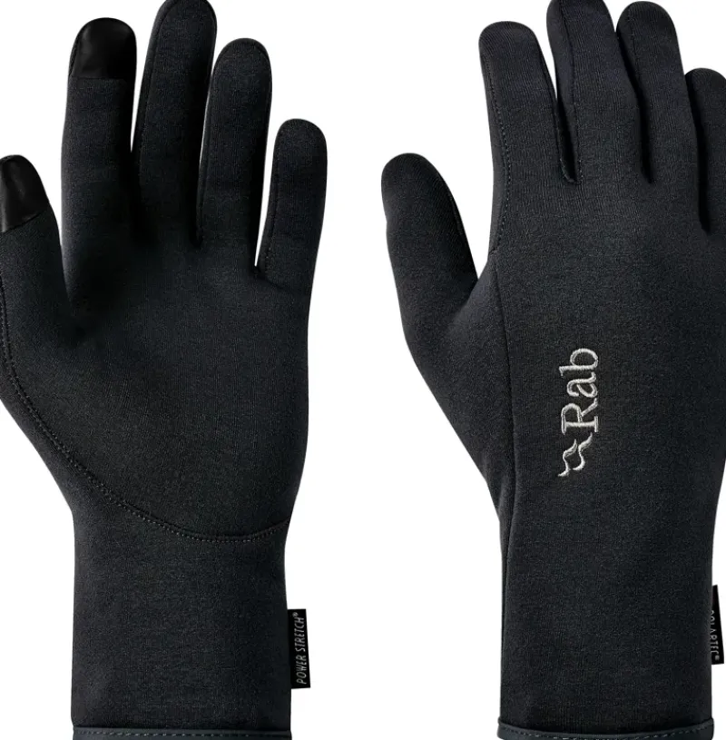 Rab Gloves-Power Stretch Contact Gloves - Black