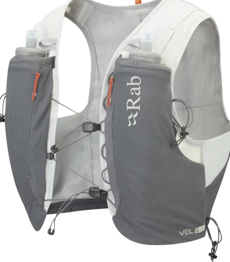 Rab Fast & Light Rucksacks And Vests-Veil 6 Running Vest - Gargoyle-Graphene