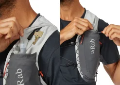 Rab Fast & Light Rucksacks And Vests-Veil 6 Running Vest - Gargoyle-Graphene