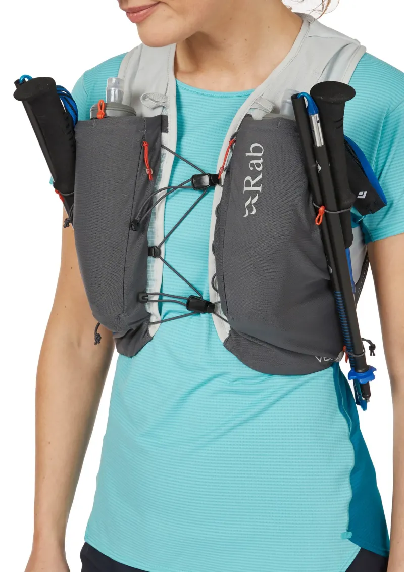 Rab Fast & Light Rucksacks And Vests-Veil 6 Running Vest - Gargoyle-Graphene