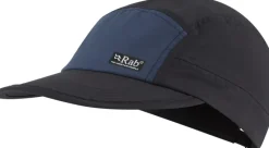 Rab Hats-Vista 5 Panel Cap - Ebony-Tempest Blue