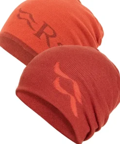 Rab Hats-Wearya Reversible Beanie - Tuscan Red-Red Grapefruit