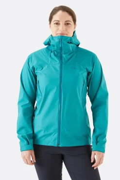 Rab Waterproof Jackets-Womens Arc Eco Jacket - Storm Green