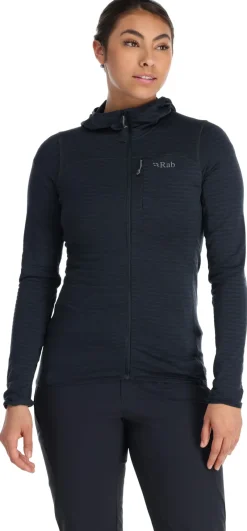 Rab Fleece & Mid Layer-Womens Ascendor Light Hoody - Beluga