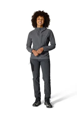 Rab Softshell Jackets-Womens Borealis Alpine Hoody - Graphene