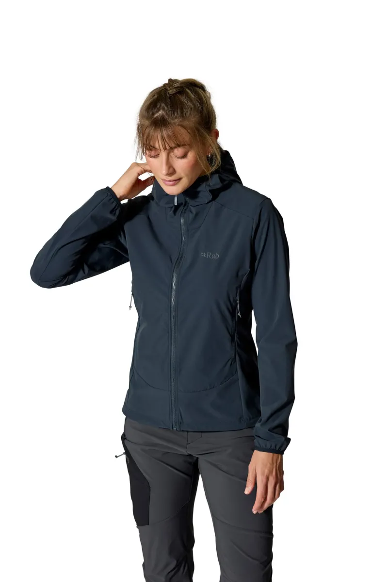 Rab Softshell Jackets-Womens Borealis Hoody - Beluga