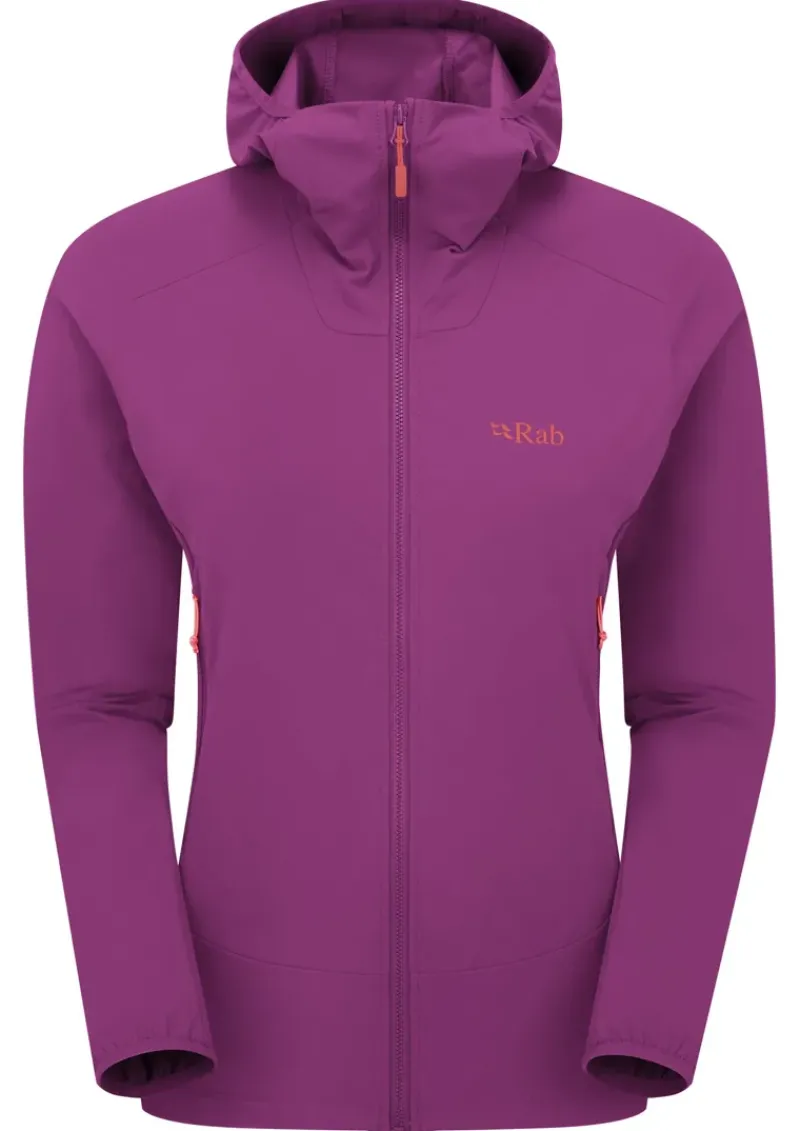 Rab Softshell Jackets-Womens Borealis Hoody - Plum