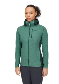 Rab Fleece & Mid Layer-Womens Capacitor Hoody - Eucalyptus