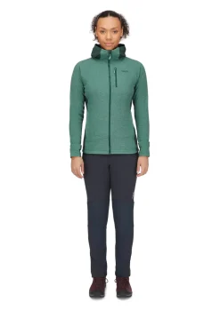 Rab Fleece & Mid Layer-Womens Capacitor Hoody - Eucalyptus