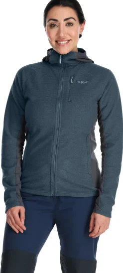Rab Fleece & Mid Layer-Womens Capacitor Hoody - Orion Blue