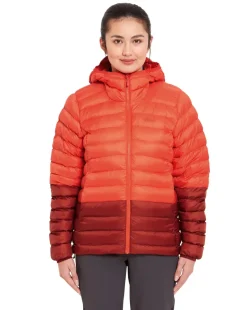 Rab Insulated Jackets-Womens Cirrus Alpine Jacket - Red Grapefruit-Tuscan Red