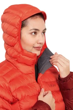 Rab Insulated Jackets-Womens Cirrus Alpine Jacket - Red Grapefruit-Tuscan Red