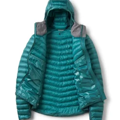 Rab Insulated Jackets-Womens Cirrus Flex Hoody - Eucalyptus-Green Slate