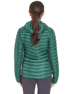 Rab Insulated Jackets-Womens Cirrus Flex Hoody - Eucalyptus-Green Slate