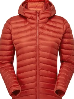 Rab Insulated Jackets-Womens Cirrus Flex Hoody - Tuscan Red